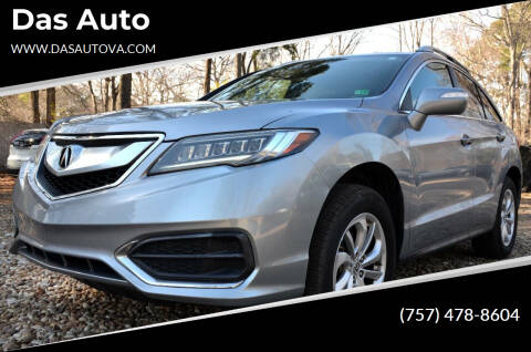 2016 Acura RDX for sale at Das Auto in Virginia Beach VA