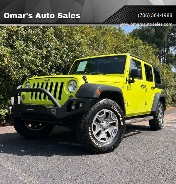 2016 Jeep Wrangler Unlimited for sale at Omar's Auto Sales in Martinez GA