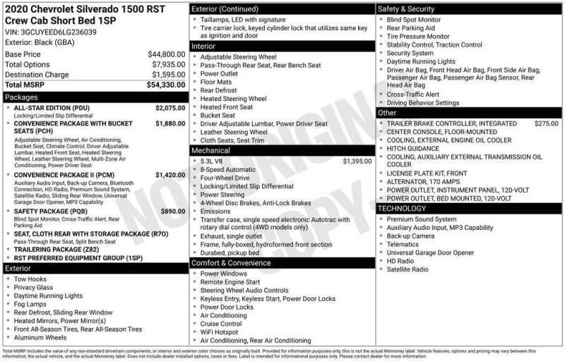 2020 Chevrolet Silverado 1500