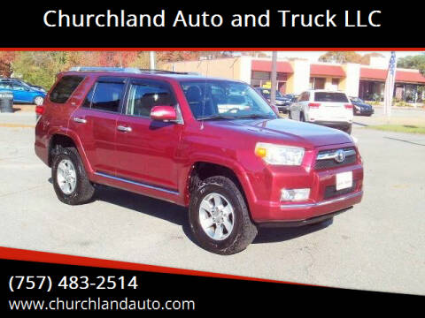 2011 Toyota 4Runner for sale at Churchland Auto and Truck LLC in Portsmouth VA