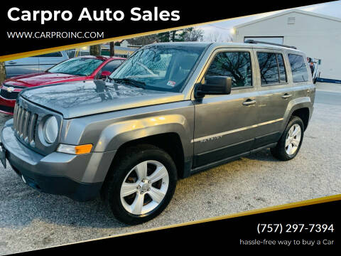 2012 Jeep Patriot for sale at Carpro Auto Sales in Chesapeake VA