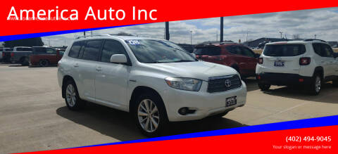 2008 Toyota Highlander Hybrid for sale at America Auto Inc in South Sioux City NE