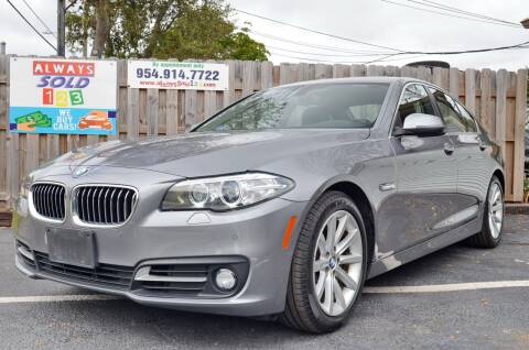 2015 BMW 5 Series for sale at ALWAYSSOLD123 INC in Fort Lauderdale FL