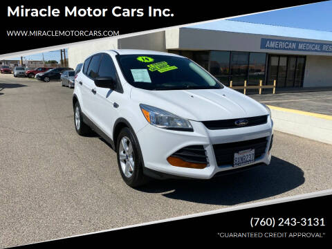 2014 Ford Escape for sale at Miracle Motor Cars Inc. in Victorville CA