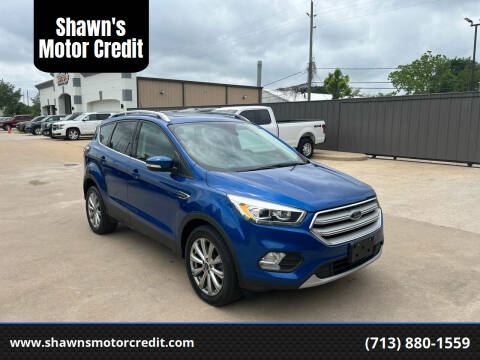 2018 Ford Escape for sale at Shawn's Motor Credit in Houston TX