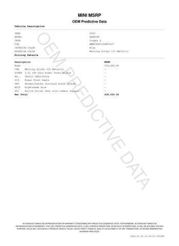 2025 MINI Hardtop 4 Door Cooper S