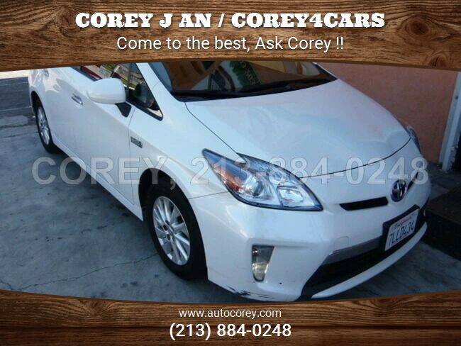 2015 Toyota Prius Plug-in Hybrid for sale at WWW.COREY4CARS.COM / COREY J AN in Los Angeles CA
