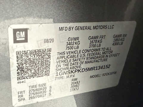 2021 Chevrolet Tahoe Z71