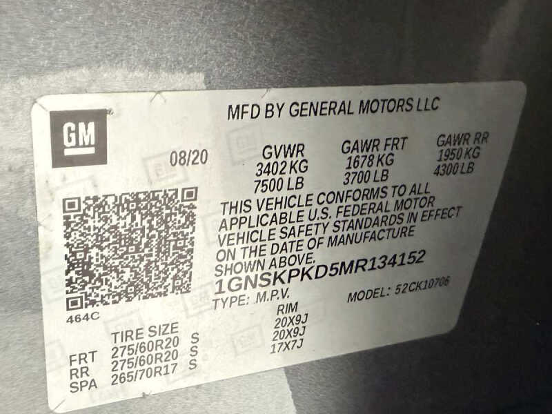 2021 Chevrolet Tahoe Z71