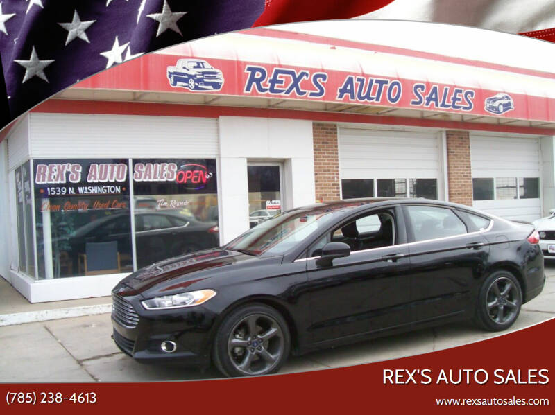 2016 Ford Fusion for sale at Rex's Auto Sales in Junction City KS