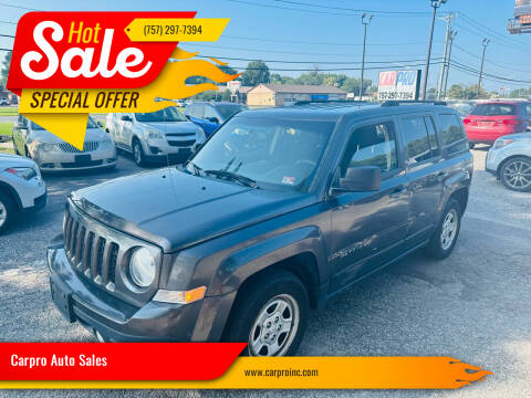 2016 Jeep Patriot for sale at Carpro Auto Sales in Chesapeake VA