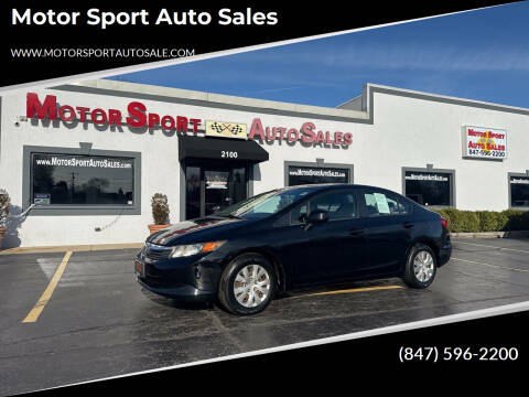 2012 Honda Civic for sale at Motor Sport Auto Sales in Waukegan IL