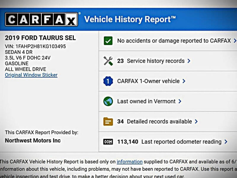 2019 Ford Taurus SEL