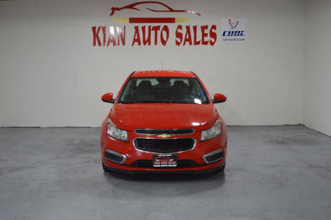 2016 Chevrolet Cruze Limited for sale at Kian Auto Sales in Sacramento CA