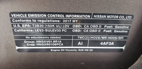 2017 Nissan Sentra S