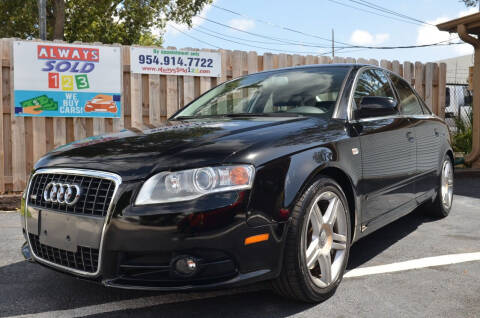 2008 Audi A4 for sale at ALWAYSSOLD123 INC in Fort Lauderdale FL
