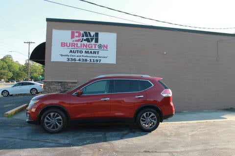 2016 Nissan Rogue for sale at Burlington Auto Mart in Burlington NC