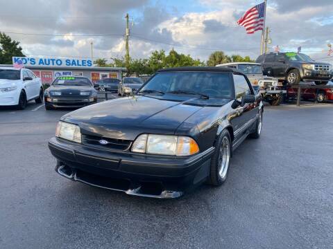 1990 Ford Mustang for sale at KD's Auto Sales in Pompano Beach FL