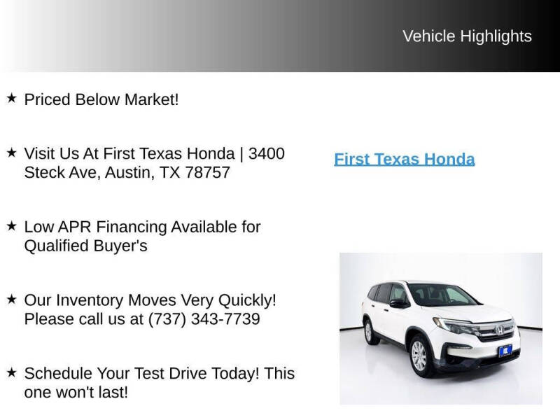2019 Honda Pilot LX