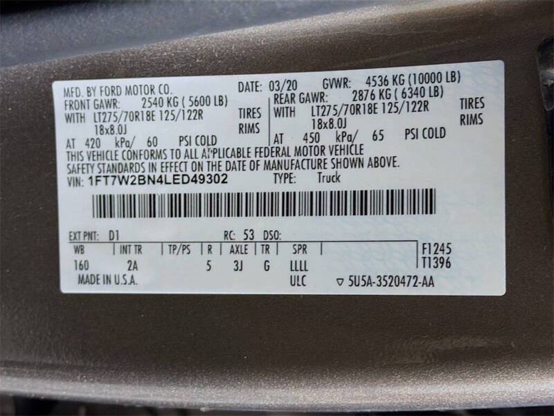 2020 Ford F-250 Super Duty