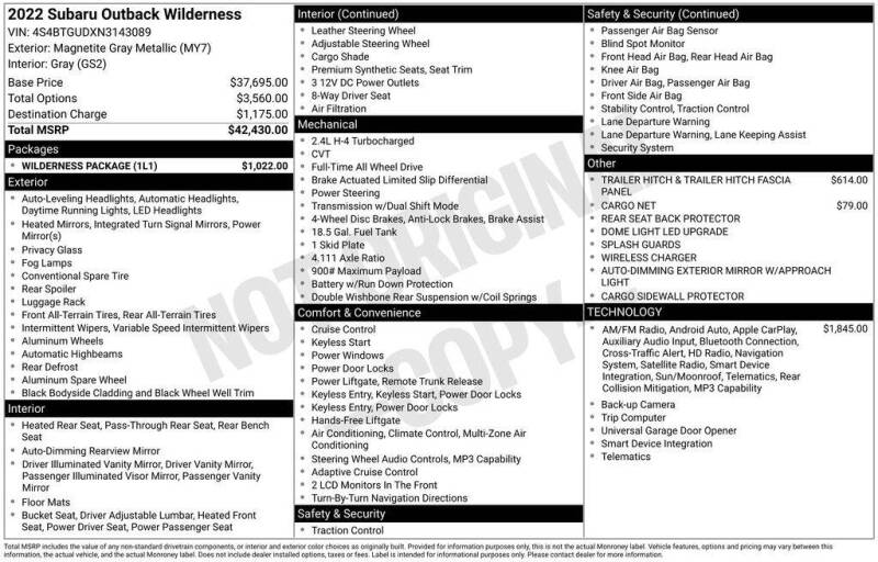 2022 Subaru Outback Wilderness