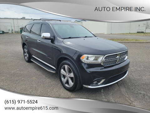 2014 Dodge Durango for sale at Auto Empire Inc. in Murfreesboro TN