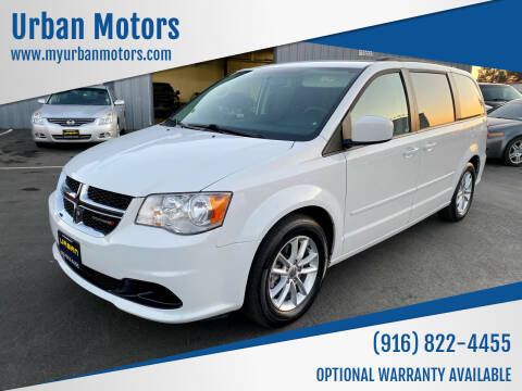 2016 Dodge Grand Caravan for sale at Urban Motors in Sacramento CA