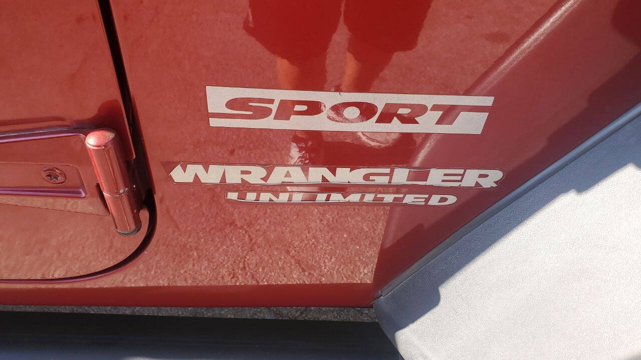 Used Car 2012 Jeep Wrangler Unlimited  Sport 4x4 4dr Suv For Sale Under $20,000 In San Antonio, Texas