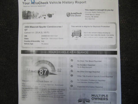 2004 Maserati Spyder Cambiocorsa
