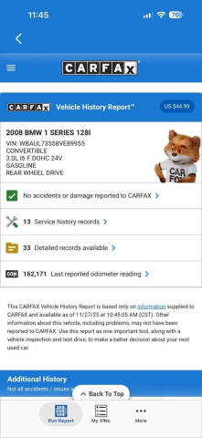 2008 BMW 1 Series 128i
