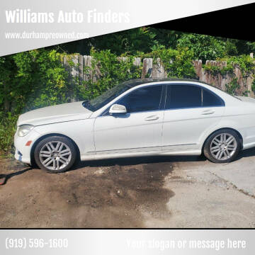 2008 Mercedes-Benz C-Class for sale at Williams Auto Finders in Durham NC