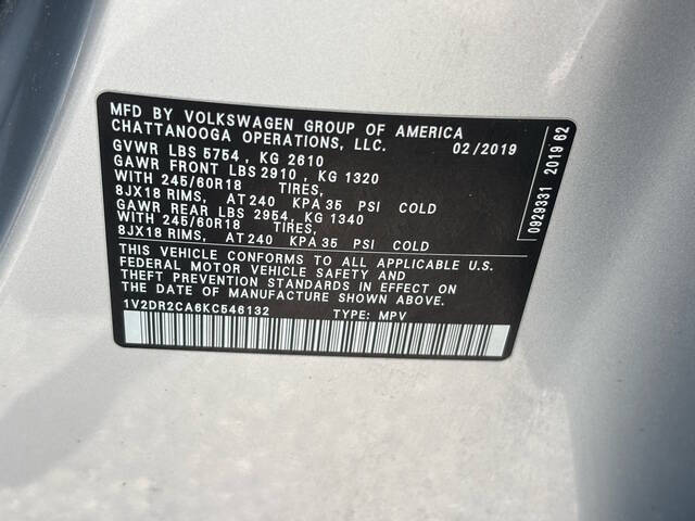 2019 Volkswagen Atlas 27