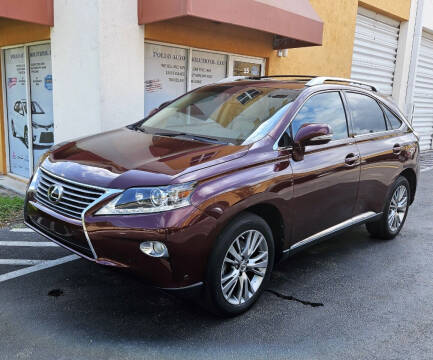 2013 Lexus RX 350 for sale at POLLO AUTO SOLUTIONS in Miami FL