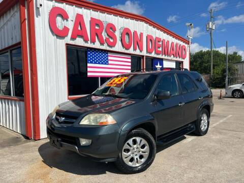 2003 Acura MDX for sale at Cars On Demand 2 in Pasadena TX