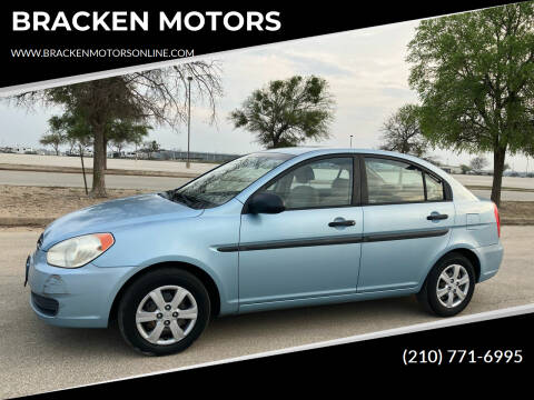 2009 Hyundai Accent for sale at BRACKEN MOTORS in San Antonio TX