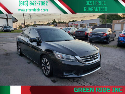 2015 Honda Accord Hybrid for sale at Green Ride Inc in Nashville TN