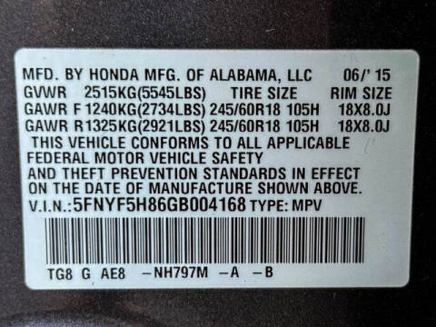 2016 Honda Pilot EX-L w/RES