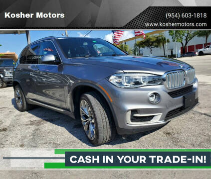 2018 BMW X5 for sale at Kosher Motors in Hollywood FL