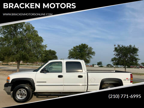 2001 GMC Sierra 2500HD for sale at BRACKEN MOTORS in San Antonio TX