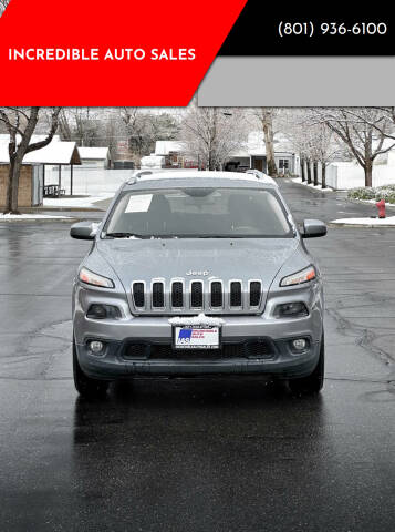 2015 Jeep Cherokee for sale at INCREDIBLE AUTO SALES in Bountiful UT