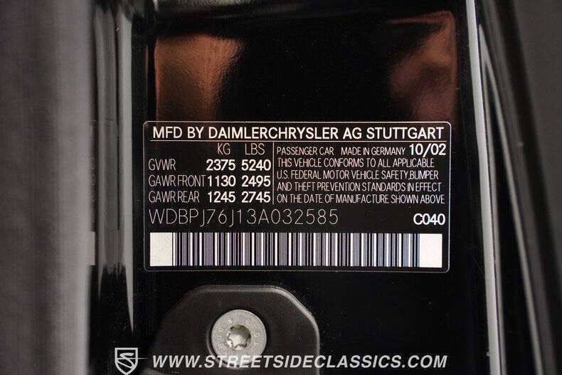 2003 Mercedes-Benz CL-Class CL 600