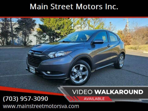 2017 Honda HR-V for sale at Main Street Motors Inc. in Chantilly VA