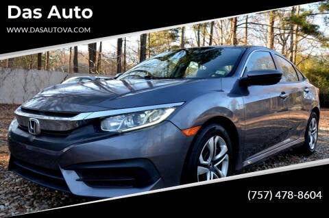 2016 Honda Civic for sale at Das Auto in Virginia Beach VA