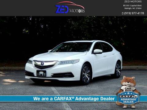 2016 Acura TLX for sale at Zed Motors in Raleigh NC