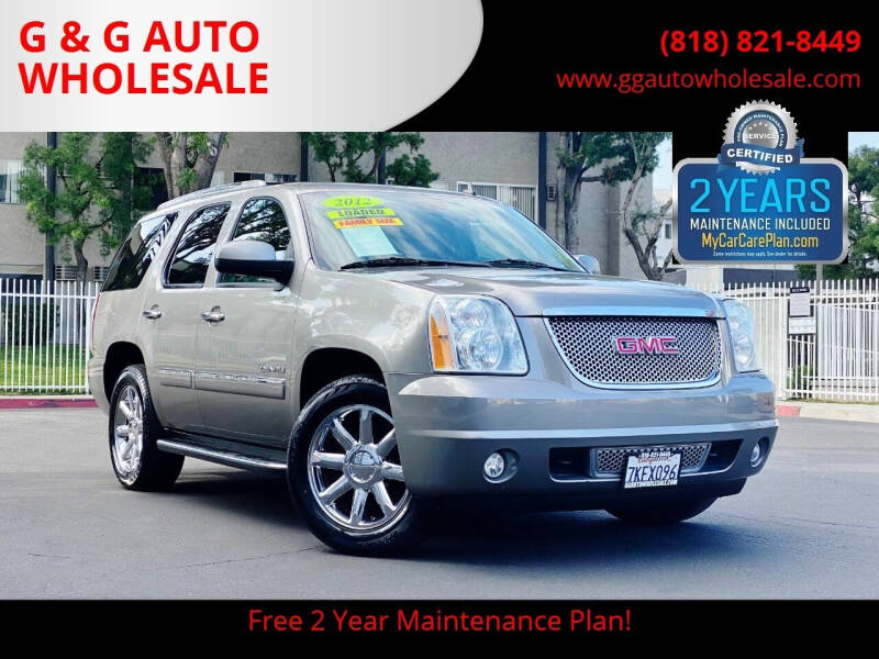 2012 GMC Yukon for sale at G & G AUTO WHOLESALE in North Hollywood CA