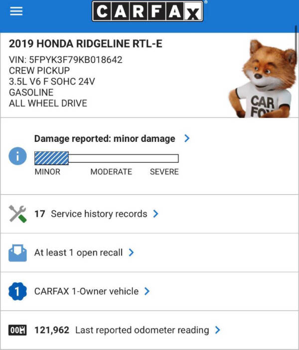 2019 Honda Ridgeline RTL-E