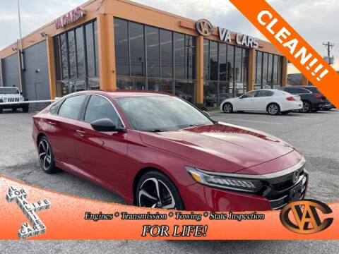 2021 Honda Accord for sale at VA Cars Inc in Richmond VA