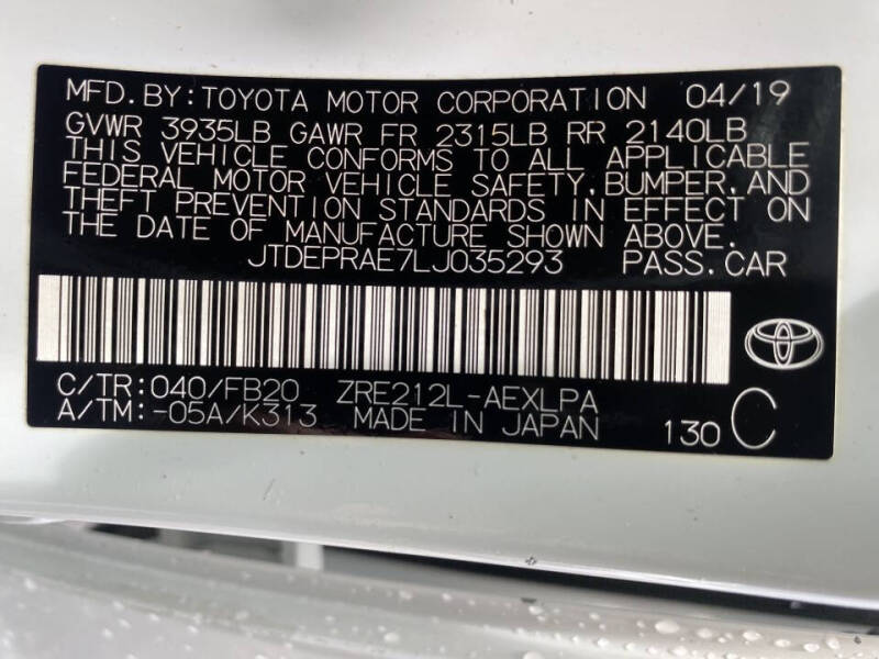 2020 Toyota Corolla LE