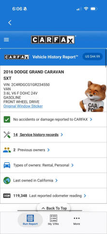 2016 Dodge Grand Caravan SXT