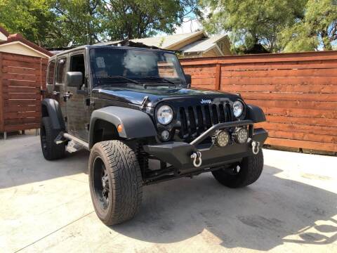 2015 Jeep Wrangler Unlimited for sale at Speedway Motors TX in Fort Worth TX